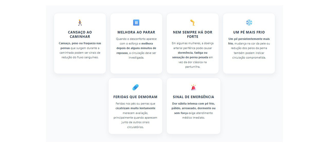 Perna cansa ao caminhar? 6 sinais de que a circulação merece atenção