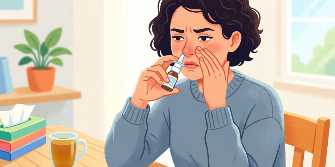 O uso prolongado de alguns sprays descongestionantes pode fazer a congestão nasal voltar após o efeito passar.