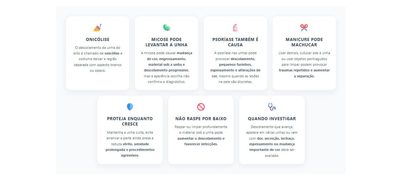 Unha descolando da pele? Veja as causas além de uma simples batida