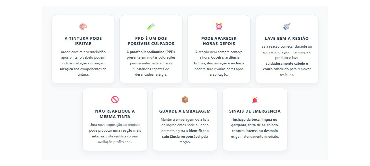 Couro cabeludo ardendo após pintar o cabelo? Pode ser reação à tintura
