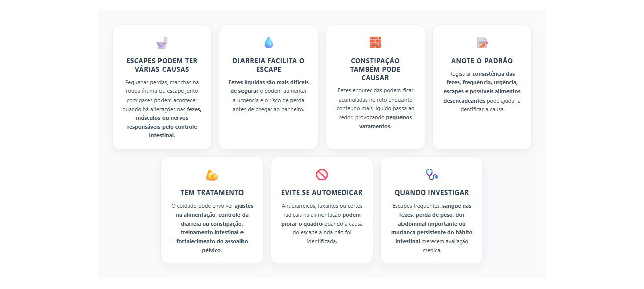 Escape de fezes ou manchas na roupa íntima? O problema tem tratamento