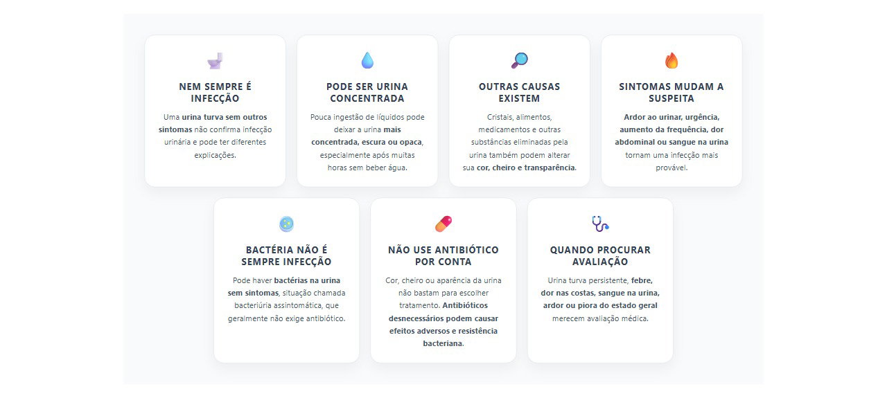 Urina turva sem dor ou ardor? Nem sempre é infecção urinária