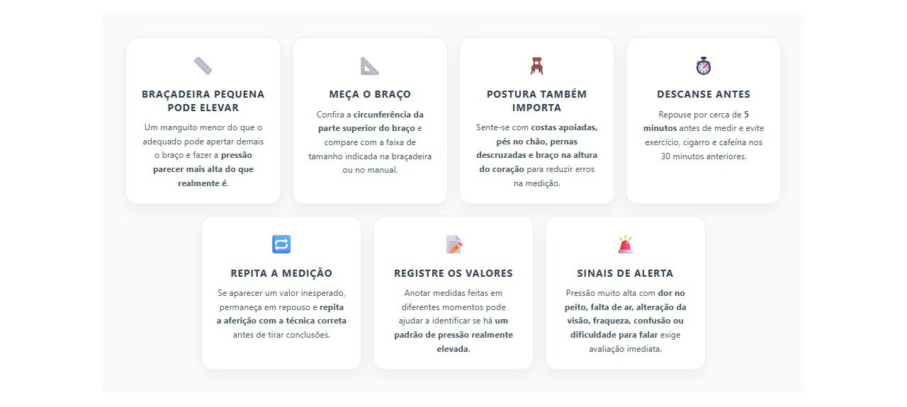 Pressão alta em casa? O tamanho da braçadeira pode mudar o resultado