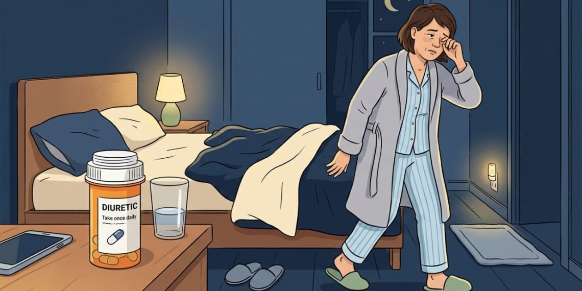 Tomar diurético no fim do dia pode aumentar as idas ao banheiro durante a noite.