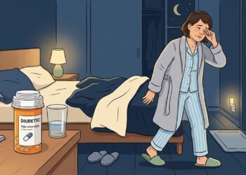 Tomar diurético no fim do dia pode aumentar as idas ao banheiro durante a noite.