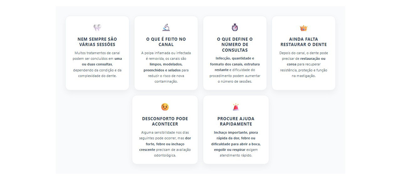Tratamento de canal: quantas sessões são necessárias e quando se preocupar