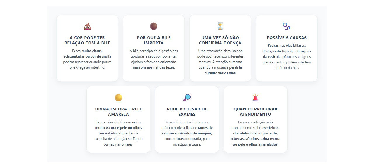 Fezes muito claras por vários dias: quando a bile pode estar envolvida