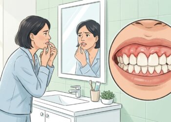O crescimento da gengiva sobre os dentes pode estar relacionado a medicamentos e inflamação local.