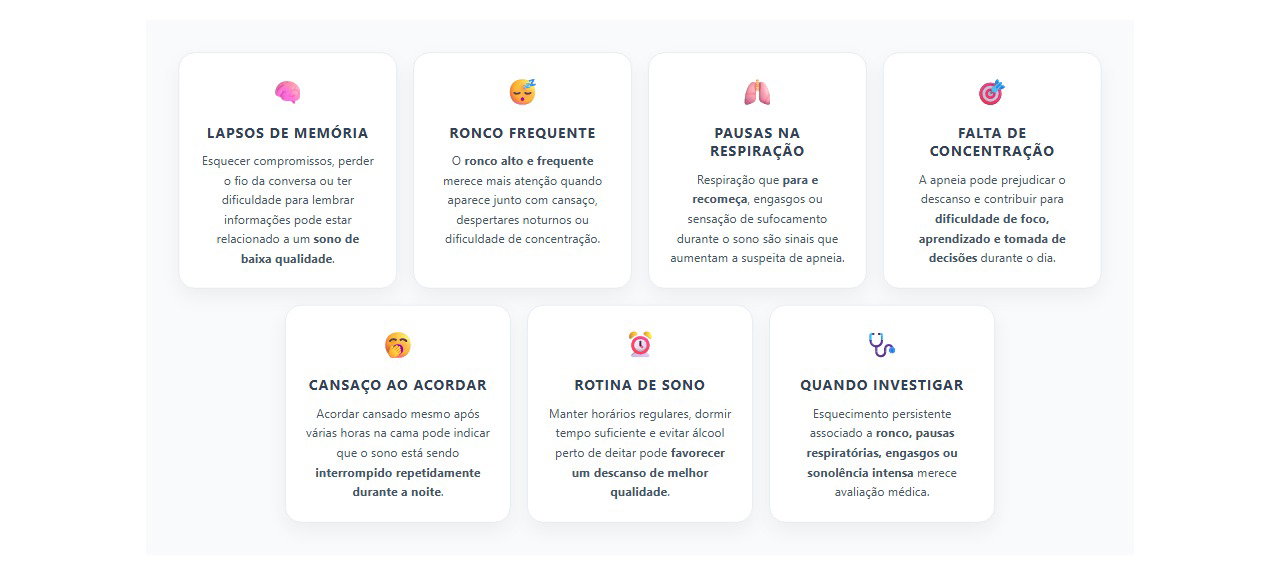 Sinais de que o ronco pode estar afetando memória e concentração