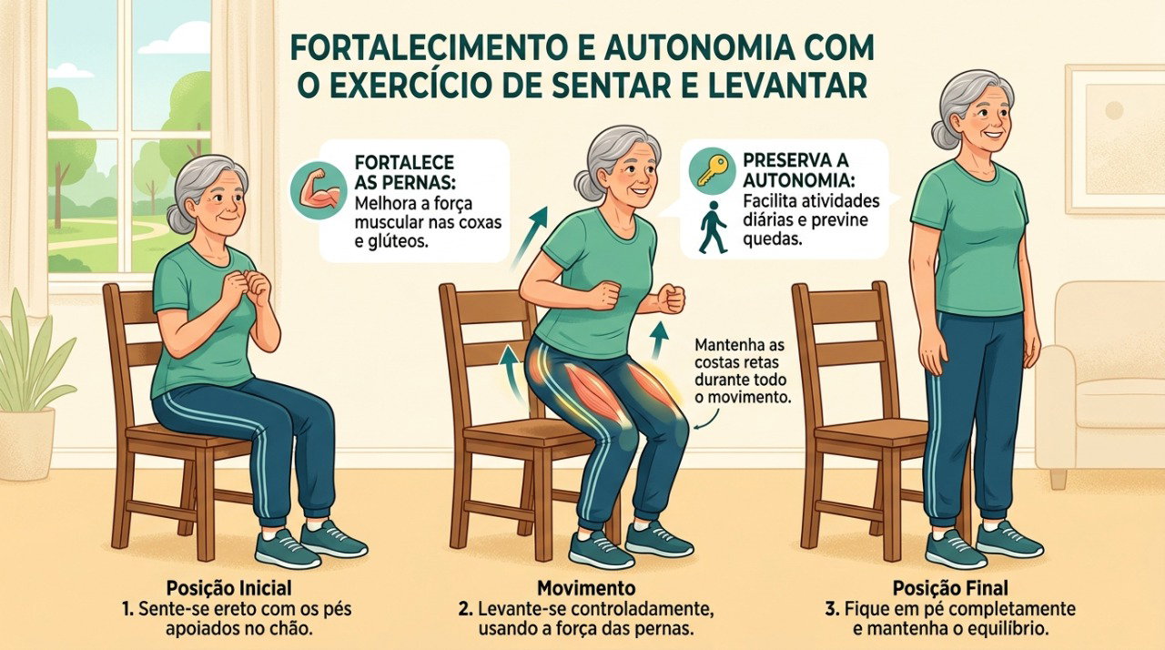 Exercícios de fortalecimento podem ajudar a preservar força, mobilidade e independência.