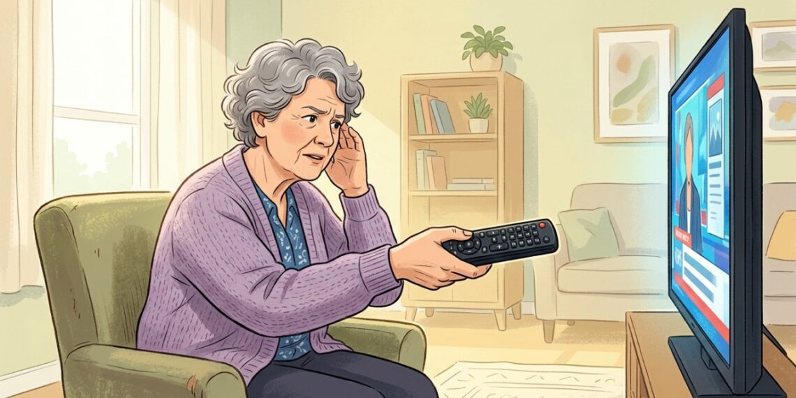 Precisar aumentar cada vez mais o volume da TV pode ser um sinal de perda auditiva gradual.