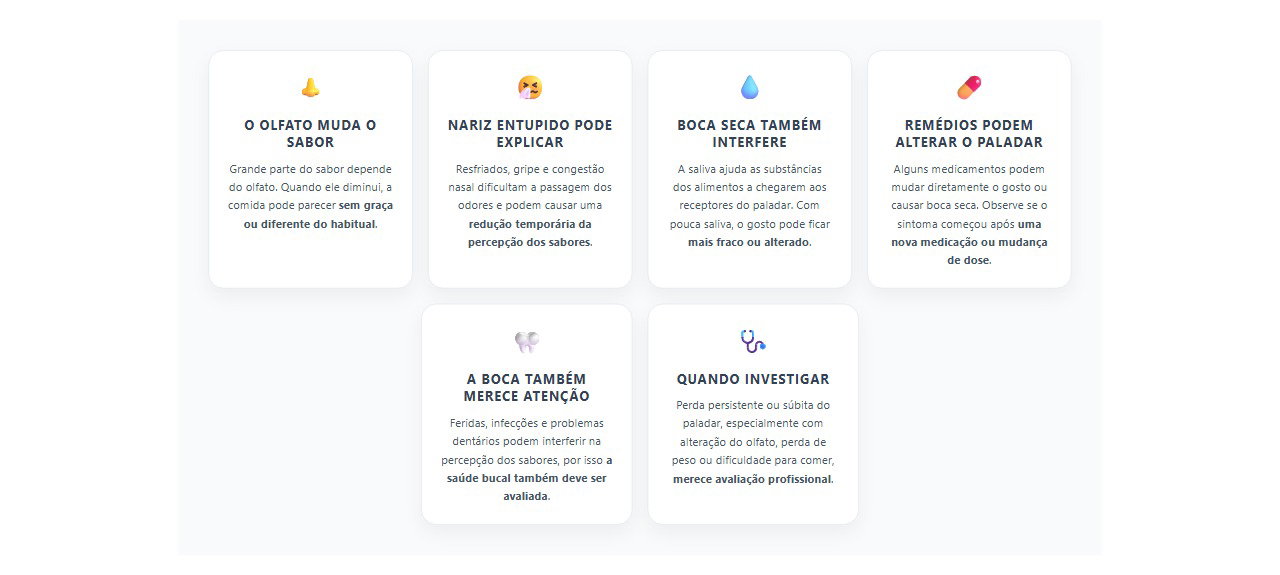 Comida sem gosto: causas que podem começar no nariz ou na boca