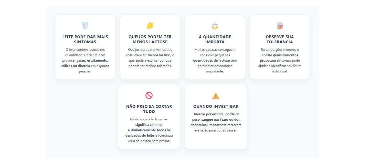 Leite incomoda, mas queijo não? A lactose pode explicar