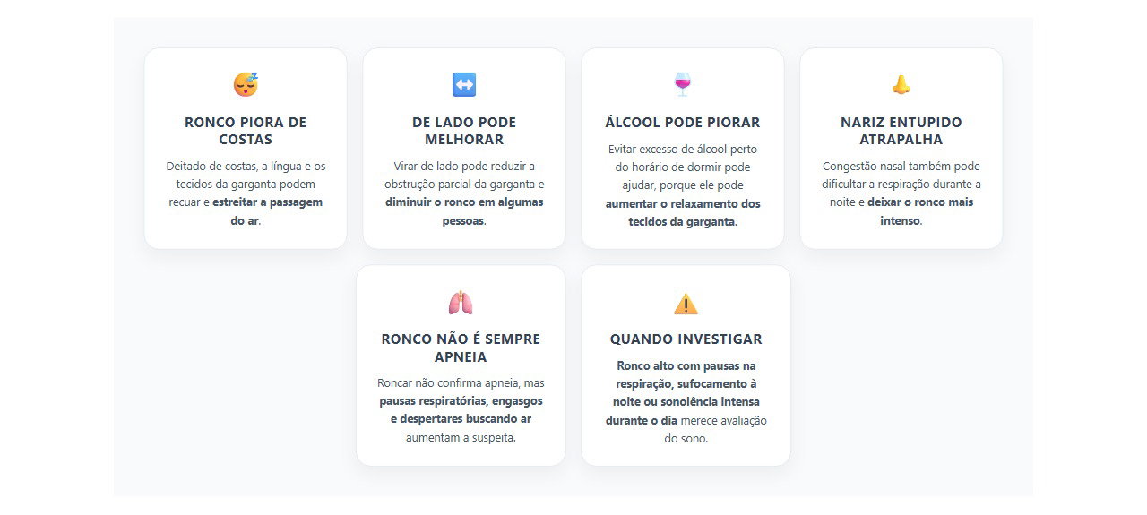 Ronco piora de costas? A posição pode estar fechando a passagem do ar