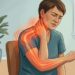 Dor no pescoço que se espalha para o braço pode estar relacionada à irritação de uma raiz nervosa cervical.