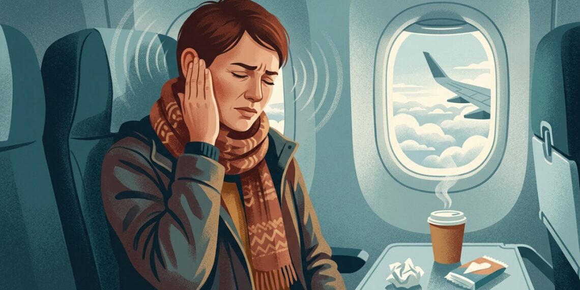 Ouvido tampado após gripe ou viagem de avião pode acontecer quando a pressão demora a se equilibrar.