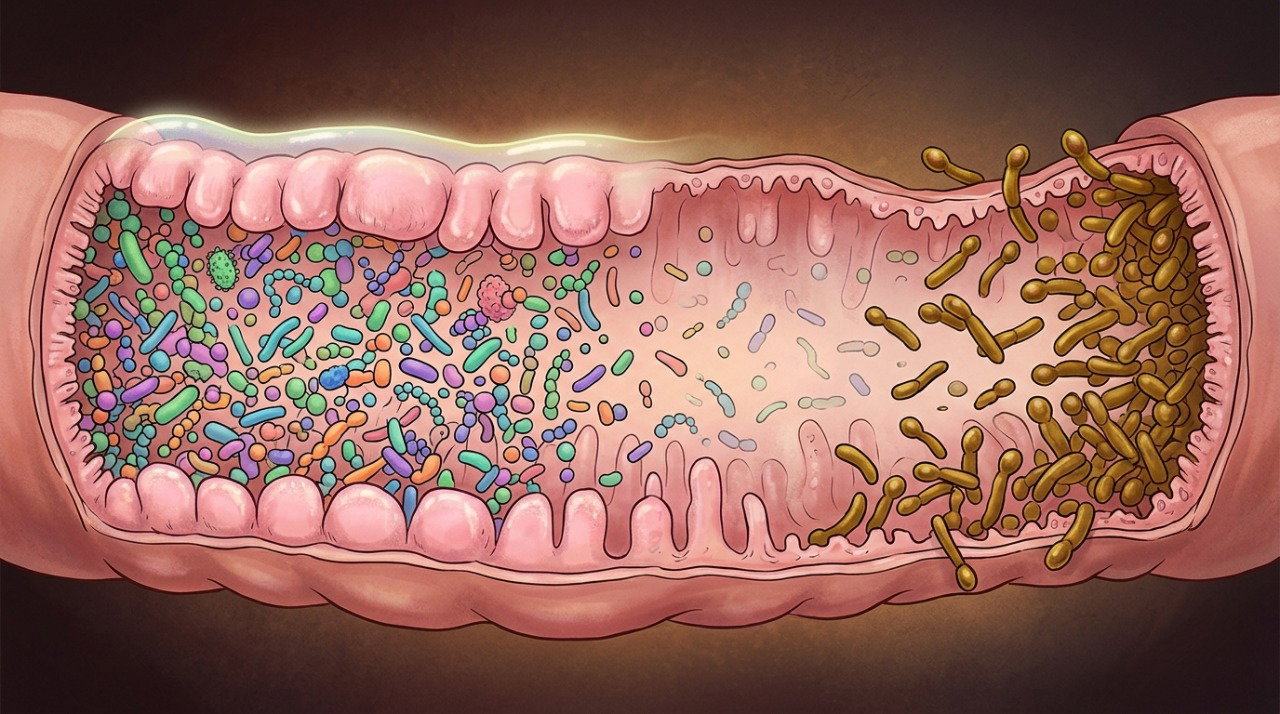 Antibióticos podem alterar a microbiota intestinal e, em alguns casos, favorecer infecção por C. difficile.