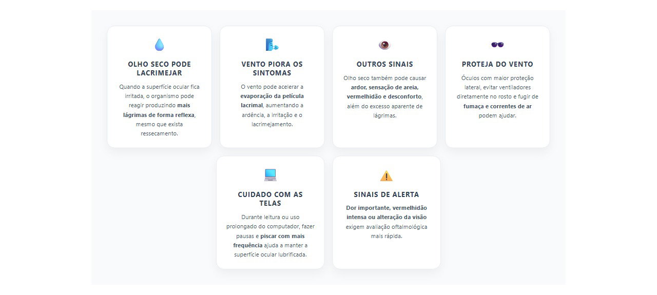 Olhos lacrimejando no vento? O ressecamento pode ser o motivo