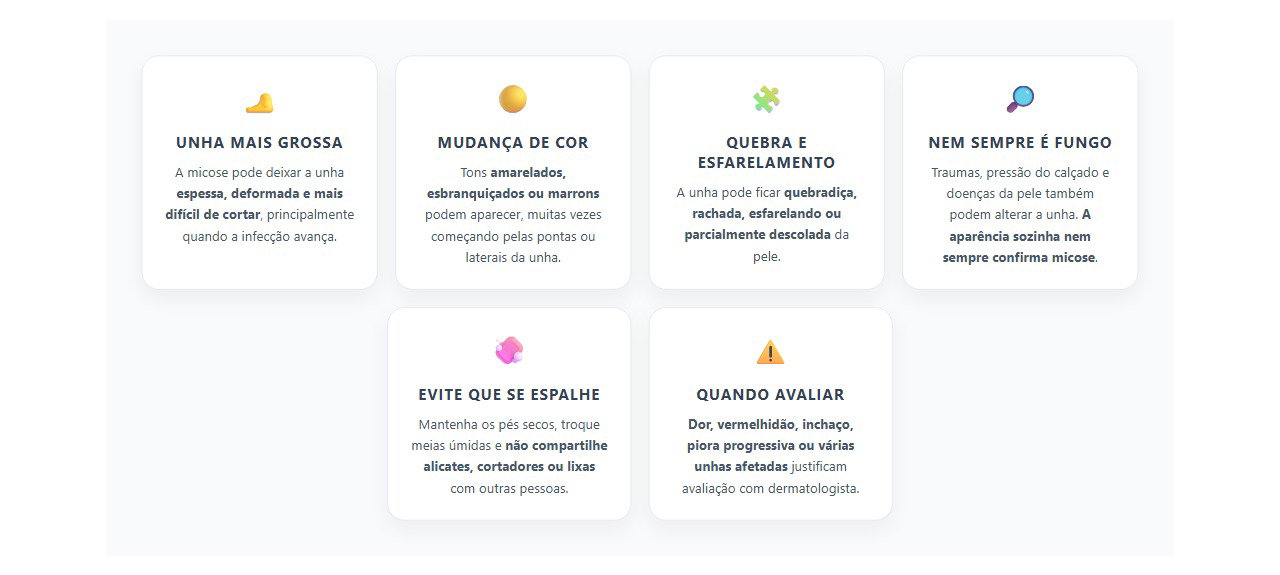 Unha grossa e amarelada: sinais que podem indicar micose