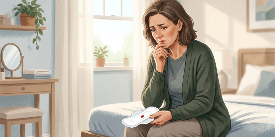 Sangramento depois da menopausa deve ser avaliado mesmo quando é pequeno e não causa dor.