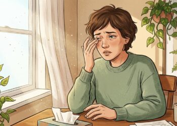 Olhos coçando, vermelhos e lacrimejando na primavera podem estar relacionados à alergia ocular.