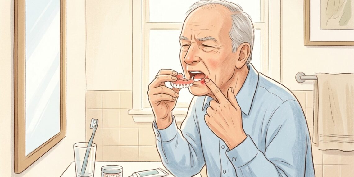 Dentadura que machuca sempre no mesmo ponto pode estar com o encaixe inadequado.