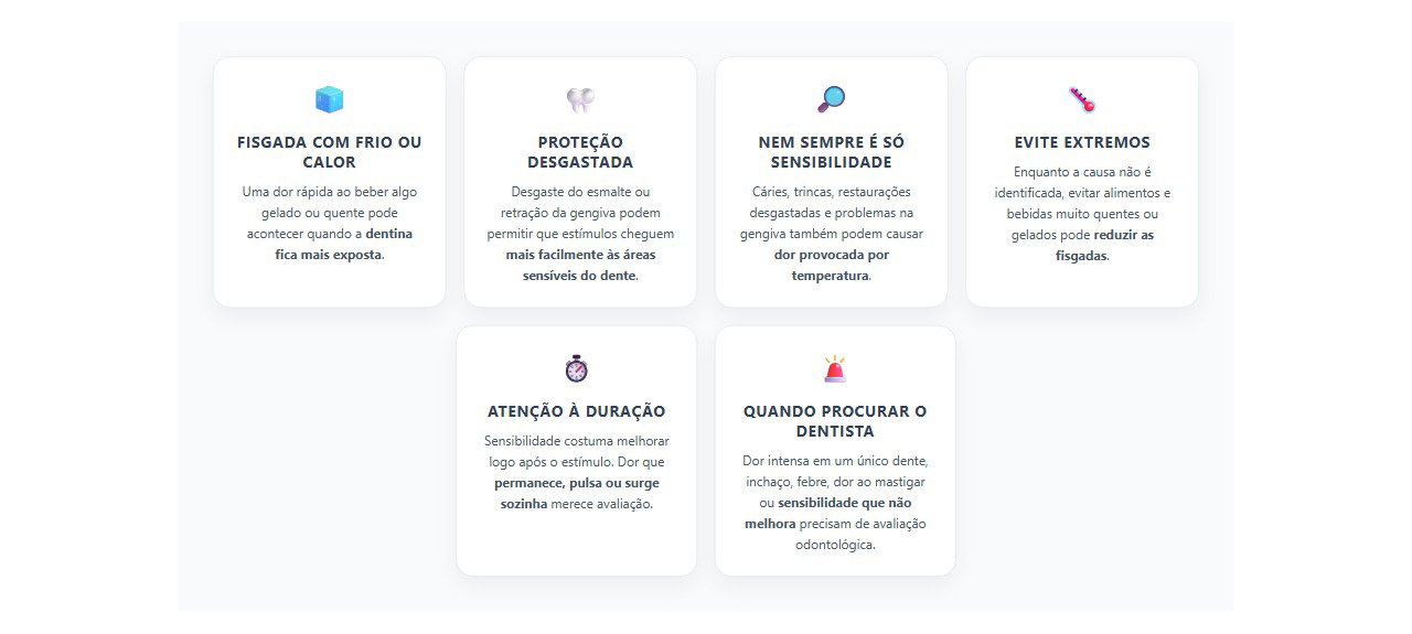 Dente sensível ao frio ou calor: sinais que merecem atenção