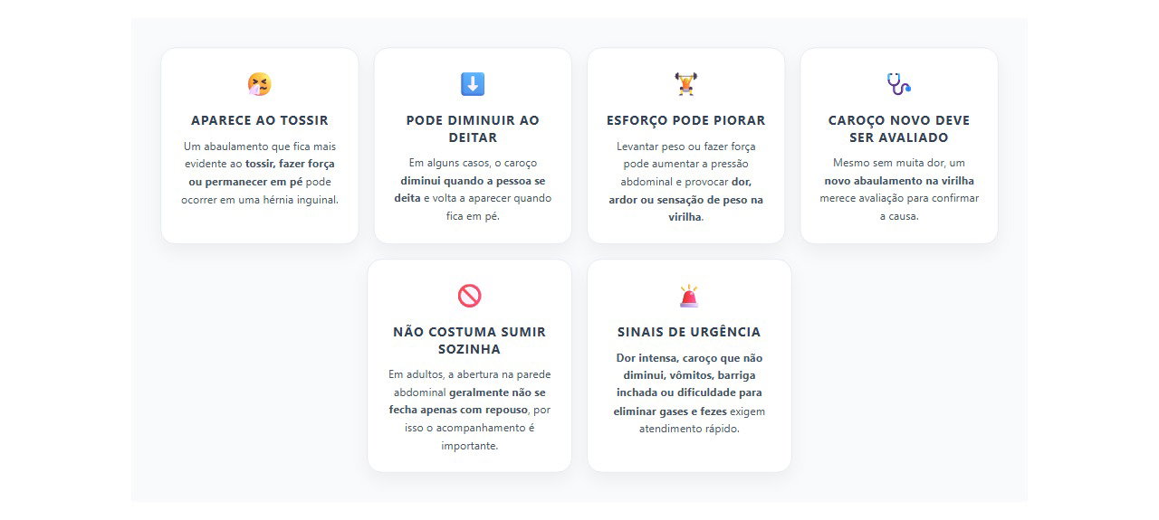Caroço na virilha ao fazer esforço: sinais que podem indicar hérnia