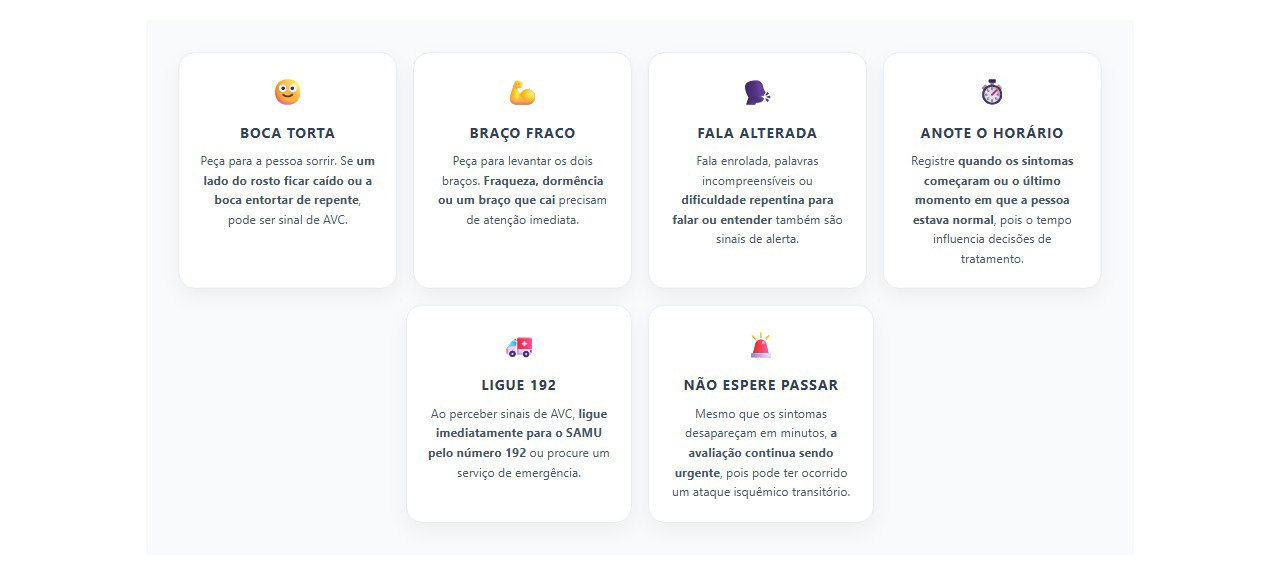 Sinais de AVC: não espere para procurar atendimento