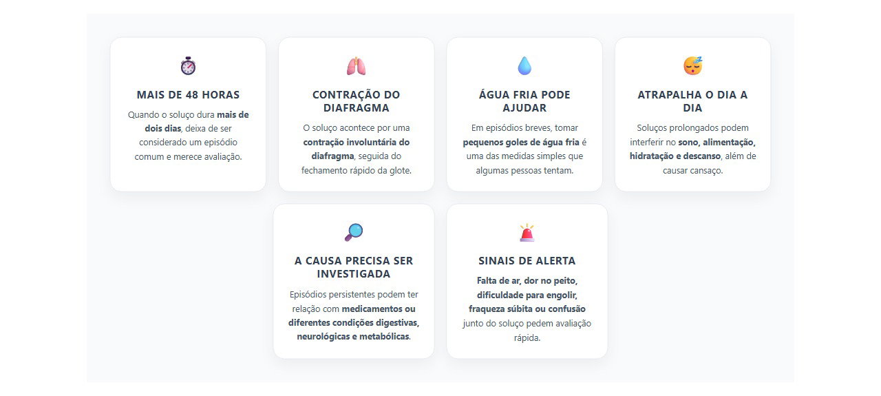 Soluço por mais de dois dias: sinais de que é hora de investigar