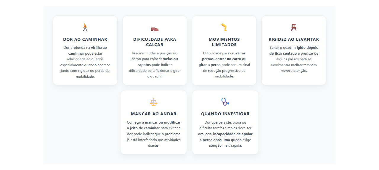 Sinais de que a dor na virilha pode vir do quadril