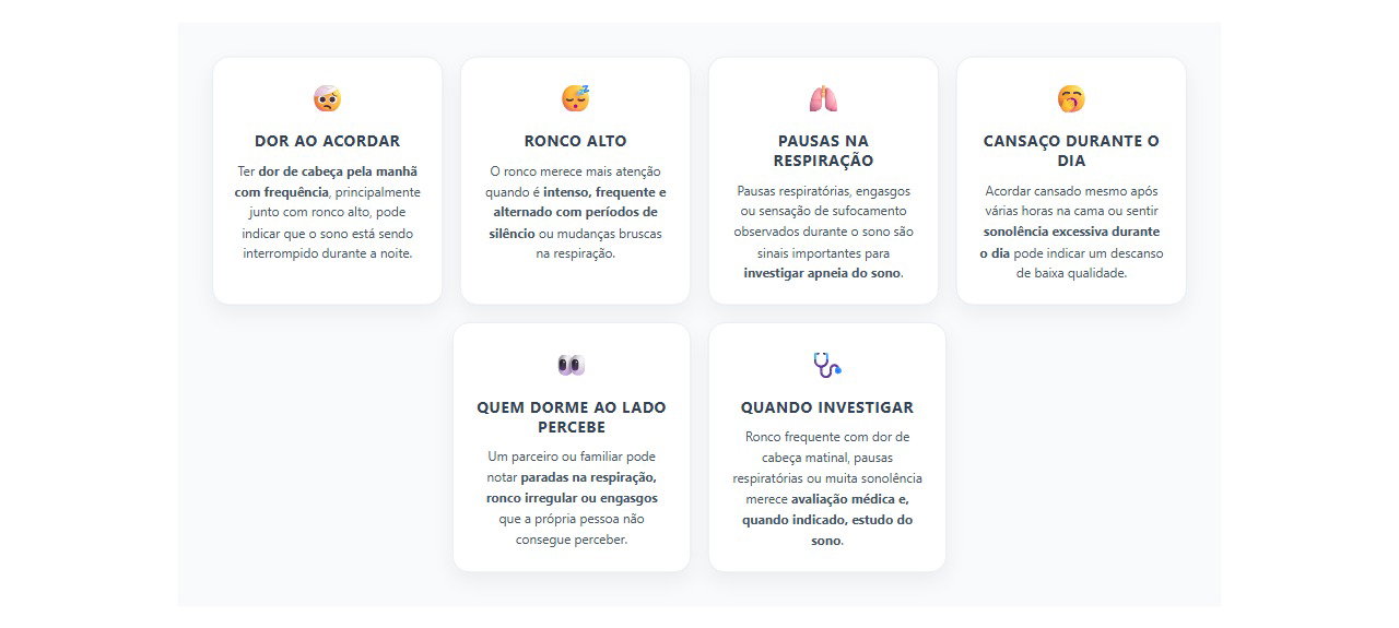 Sinais de que o ronco pode estar afetando seu sono