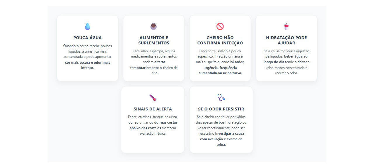 Urina com cheiro forte: quando hidratação pode resolver