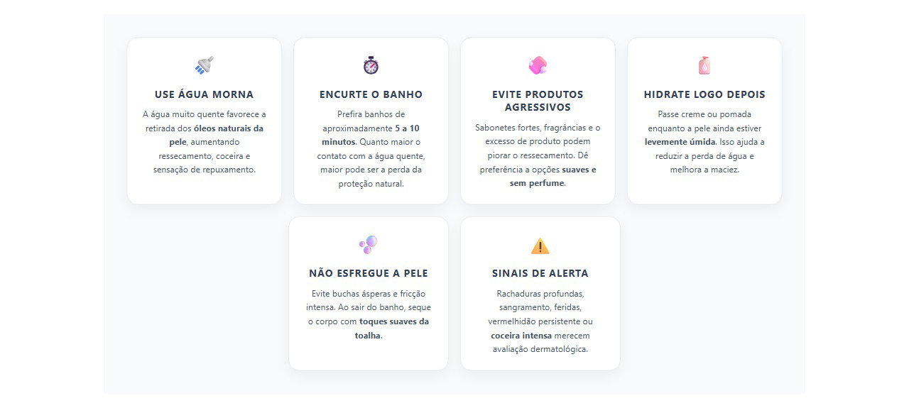 Banho quente resseca a pele: 6 cuidados que ajudam