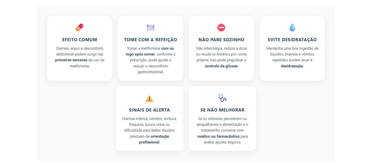 Metformina soltou o intestino: como aliviar sem parar por conta própria