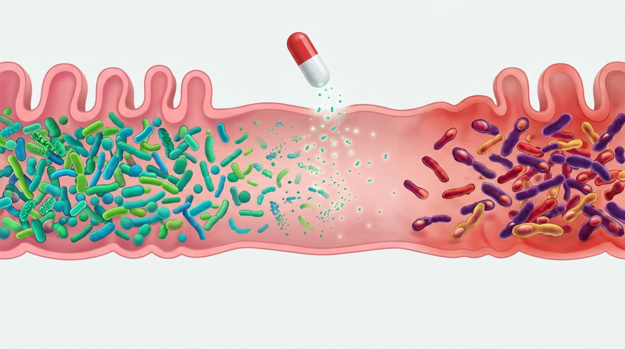 Antibióticos podem alterar o equilíbrio das bactérias intestinais e favorecer episódios de diarreia.