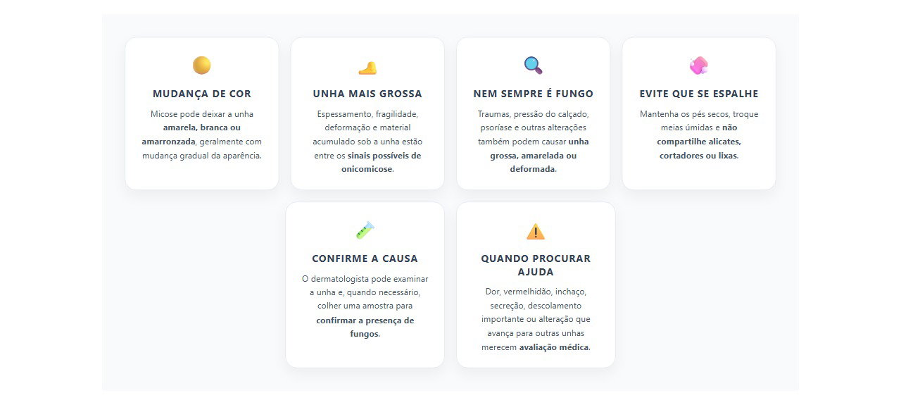 Unha grossa e amarelada: 6 sinais de micose e quando confirmar