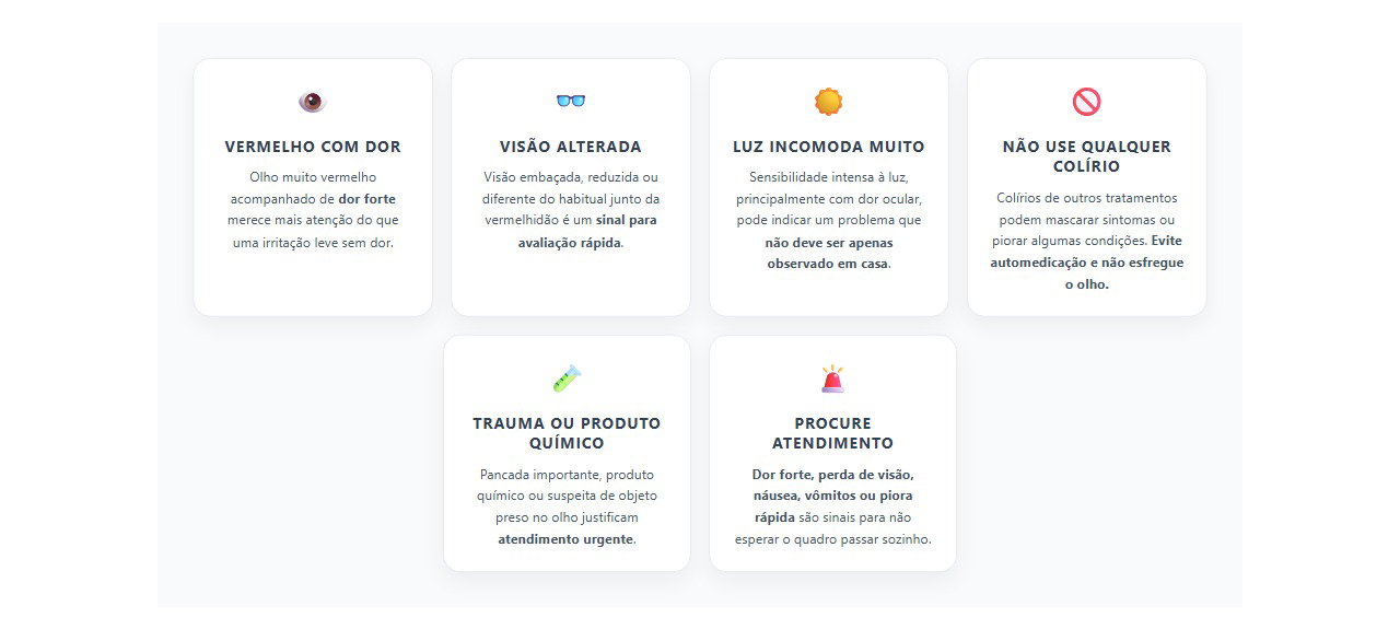 Olho vermelho e dolorido: 6 sinais de que não vale esperar