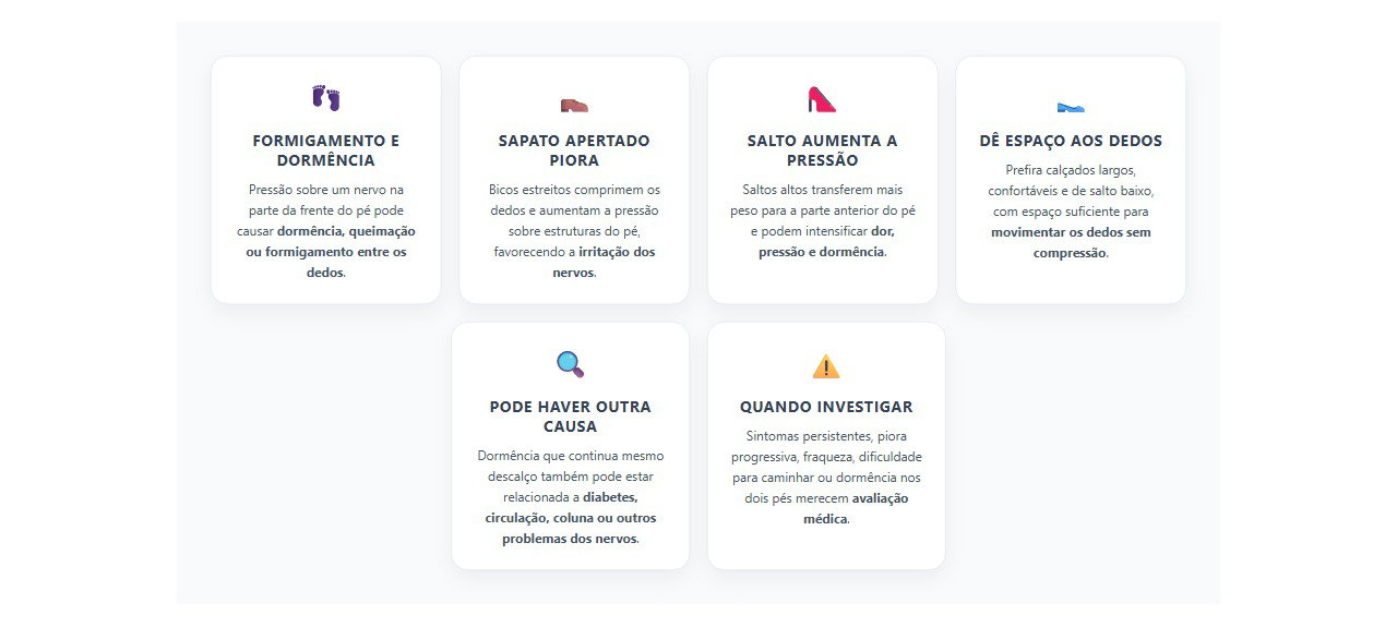 Dedos dormentes no sapato: 6 sinais de pressão sobre os nervos do pé