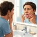 Placas brancas na boca podem aparecer em casos de candidíase oral, especialmente após antibióticos ou com uso de dentadura.