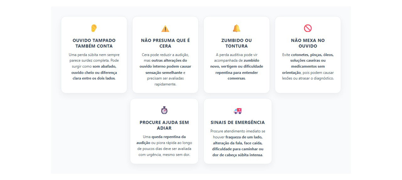 Audição caiu de repente: 6 sinais de que não é hora de esperar