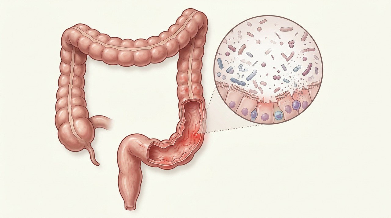 Antibióticos podem alterar a microbiota intestinal e, em alguns casos, favorecer inflamação e diarreia.