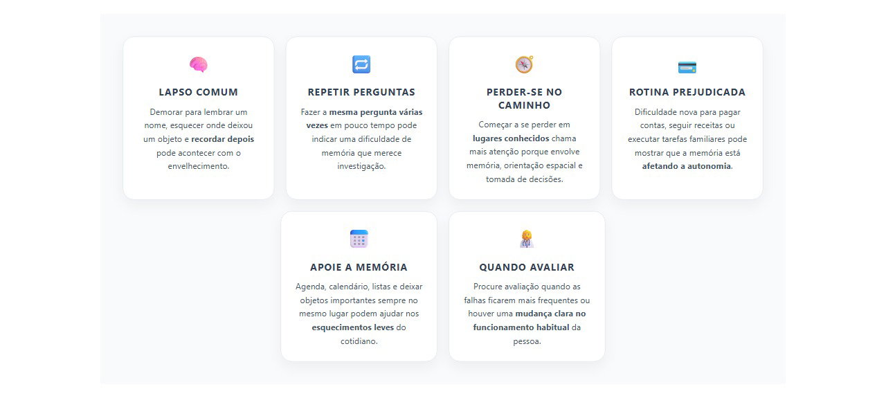 Quando o esquecimento pode ser mais do que um lapso da idade