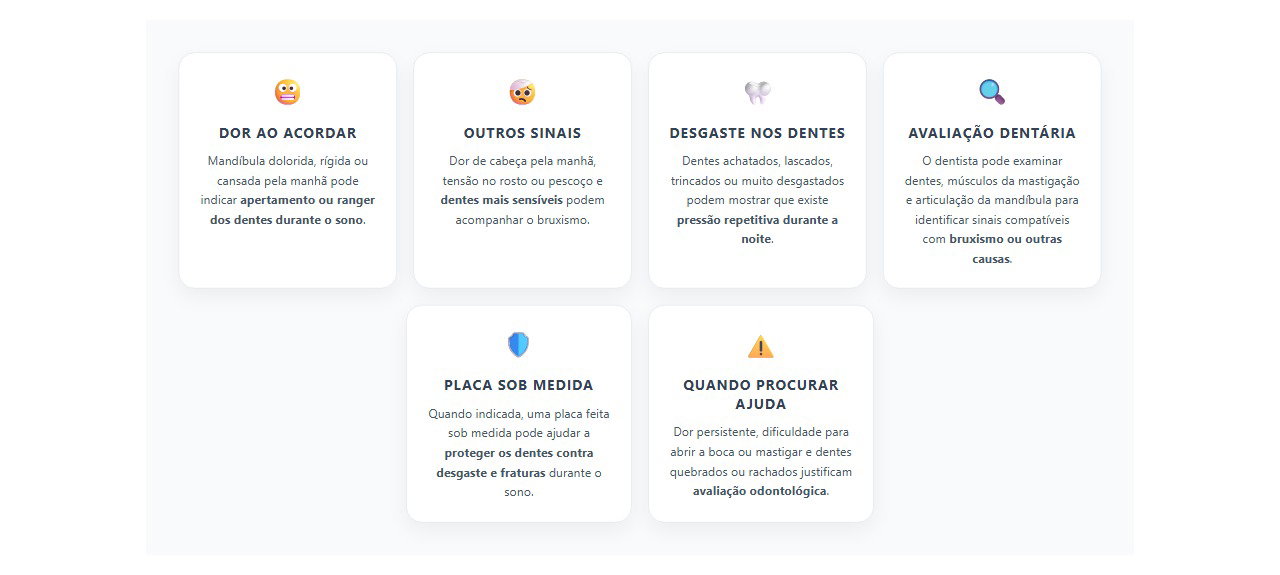 Mandíbula dolorida ao acordar: sinais de que pode ser bruxismo