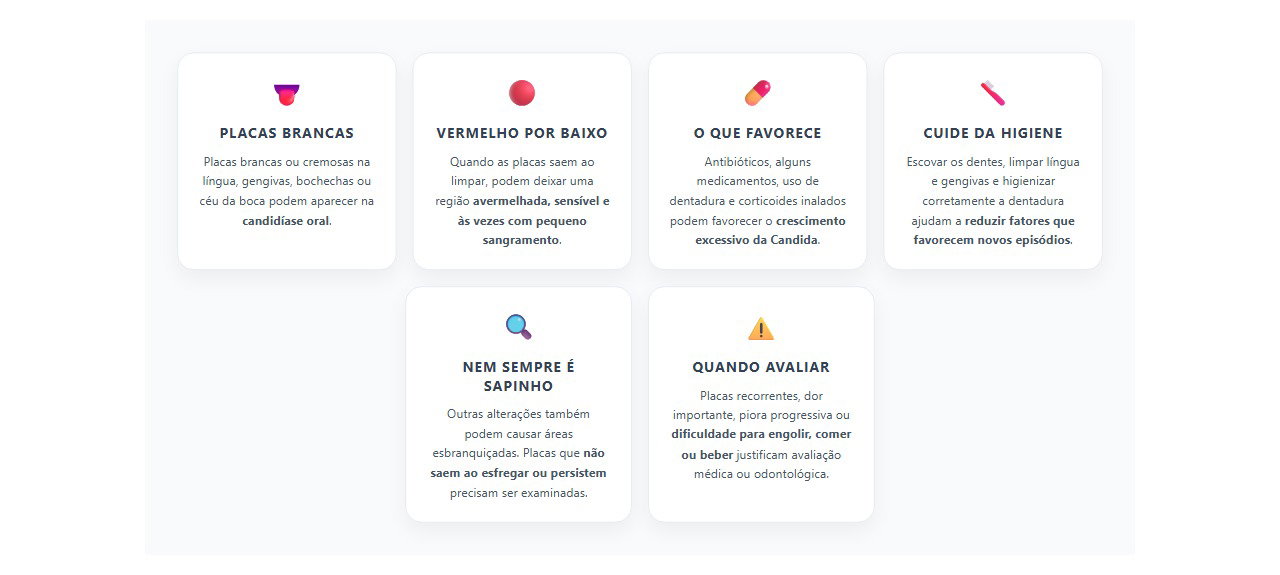Placas brancas na boca: sinais de que pode ser candidíase oral