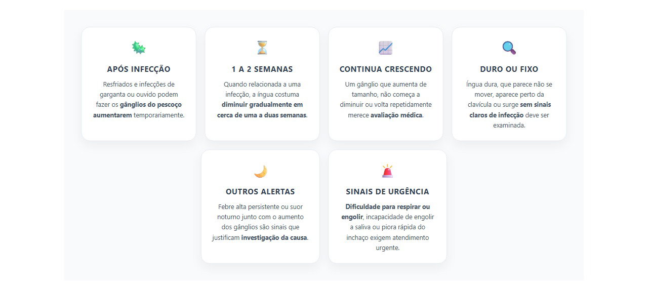 Íngua no pescoço: quando observar e quando procurar avaliação