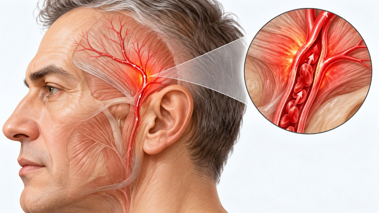 A arterite temporal provoca inflamação de artérias da cabeça e pode ameaçar a visão.