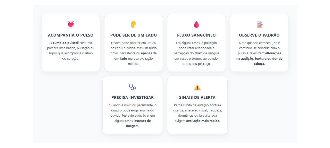 Ouvido pulsando: quando o barulho merece investigação