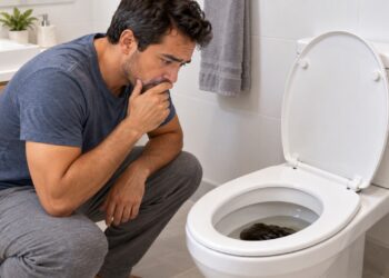 Fezes pretas e pegajosas sem uma explicação conhecida podem indicar sangramento digestivo.