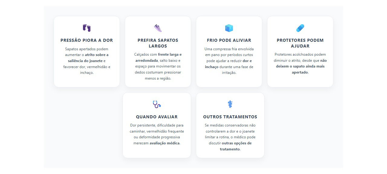 Joanete dolorido: como aliviar a pressão e quando investigar